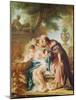 Susanna and the Elders, 1727 (Oil on Canvas)-Jean Francois de Troy-Mounted Giclee Print