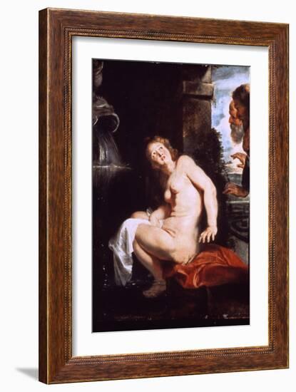 Susanna and the Elders, C1614-Peter Paul Rubens-Framed Giclee Print
