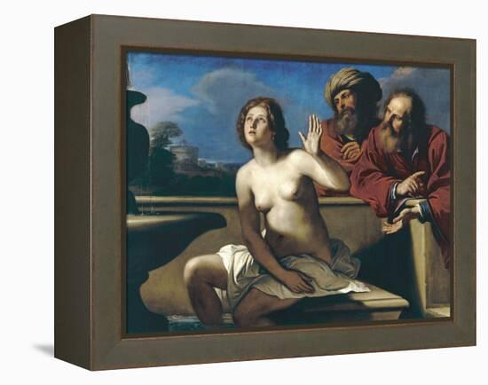 Susanna and the Elders-Guercino (Giovanni Francesco Barbieri)-Framed Premier Image Canvas