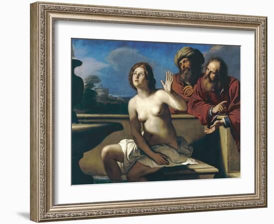 Susanna and the Elders-Guercino (Giovanni Francesco Barbieri)-Framed Giclee Print