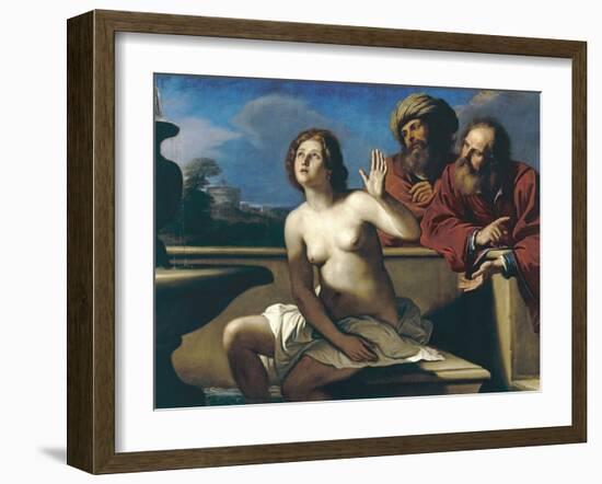 Susanna and the Elders-Guercino (Giovanni Francesco Barbieri)-Framed Giclee Print