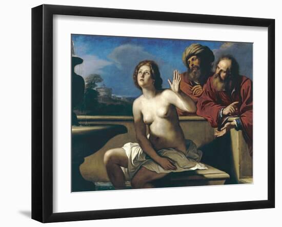 Susanna and the Elders-Guercino (Giovanni Francesco Barbieri)-Framed Giclee Print