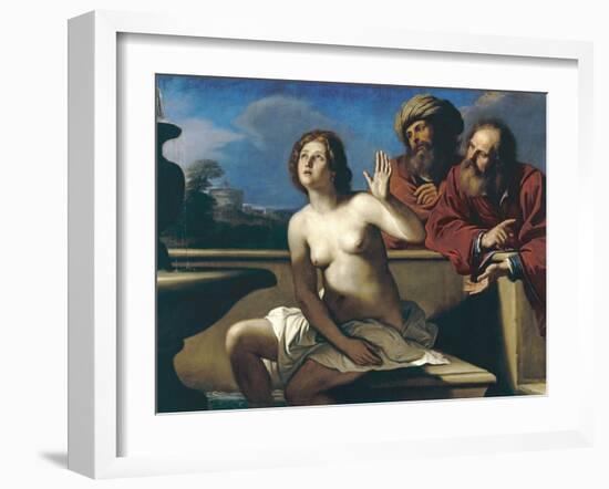 Susanna and the Elders-Guercino (Giovanni Francesco Barbieri)-Framed Giclee Print