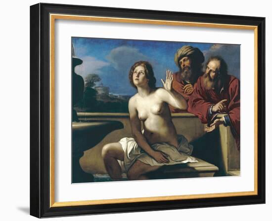 Susanna and the Elders-Guercino (Giovanni Francesco Barbieri)-Framed Giclee Print