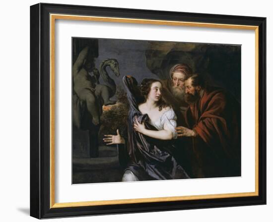 Susanna and the Elders-Sir Peter Lely-Framed Giclee Print