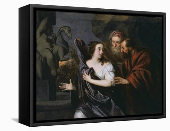 Susanna and the Elders-Sir Peter Lely-Framed Premier Image Canvas