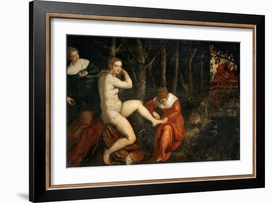 Susanna and the Elders-Jacopo Tintoretto-Framed Giclee Print