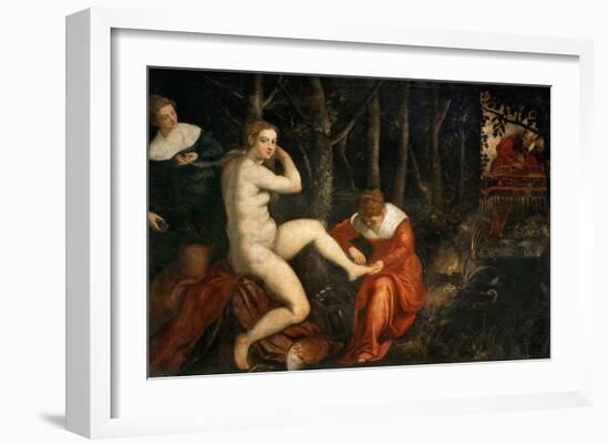 Susanna and the Elders-Jacopo Tintoretto-Framed Giclee Print