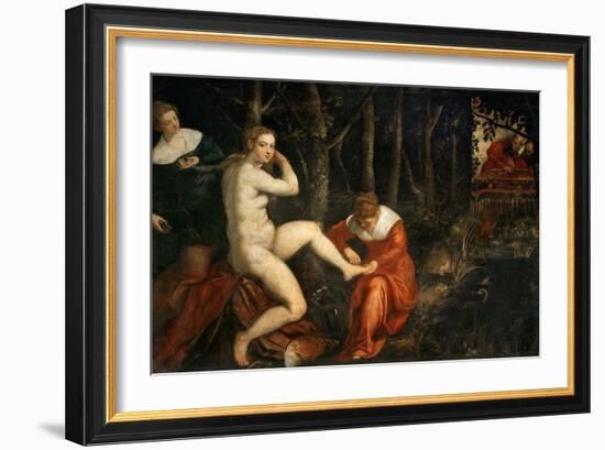 Susanna and the Elders-Jacopo Tintoretto-Framed Giclee Print