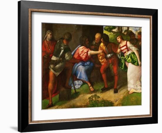 Susanna and the Prophet Daniel-Titian (Tiziano Vecelli)-Framed Giclee Print