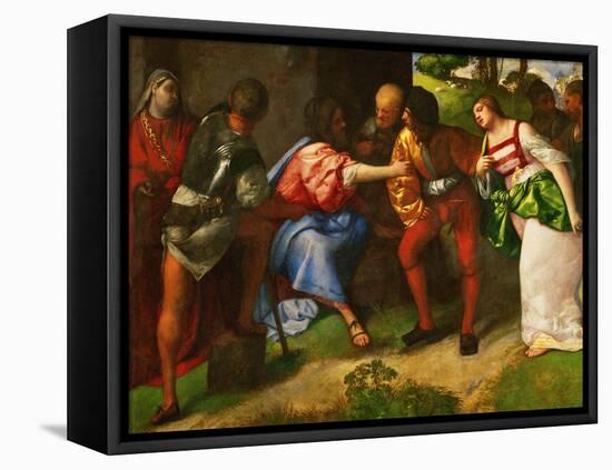 Susanna and the Prophet Daniel-Titian (Tiziano Vecelli)-Framed Premier Image Canvas