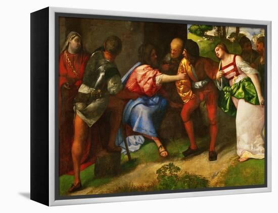 Susanna and the Prophet Daniel-Titian (Tiziano Vecelli)-Framed Premier Image Canvas