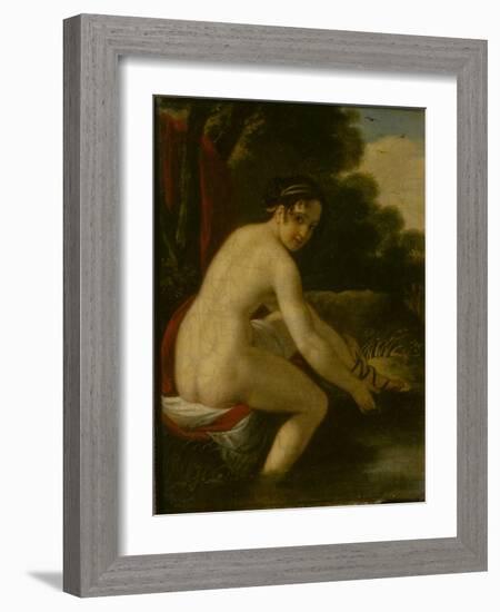 Susanna at Her Bath, 1813-Alexei Yegorovich Yegorov-Framed Giclee Print