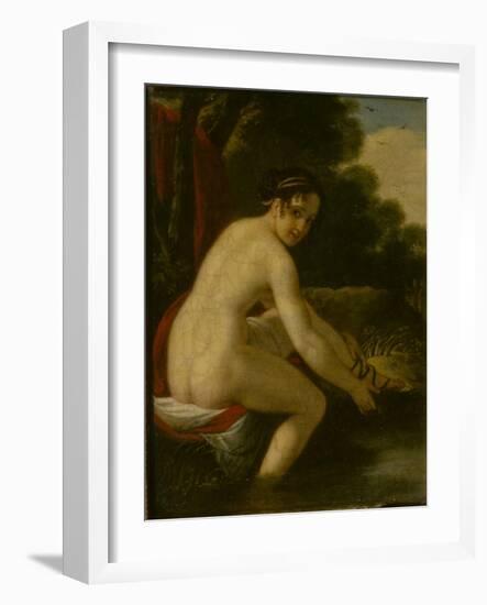 Susanna at Her Bath, 1813-Alexei Yegorovich Yegorov-Framed Giclee Print