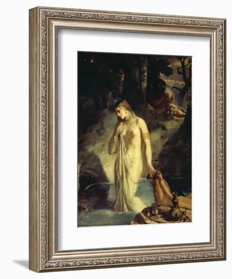 Susanna Bathing, 1839-Theodore Chasseriau-Framed Giclee Print