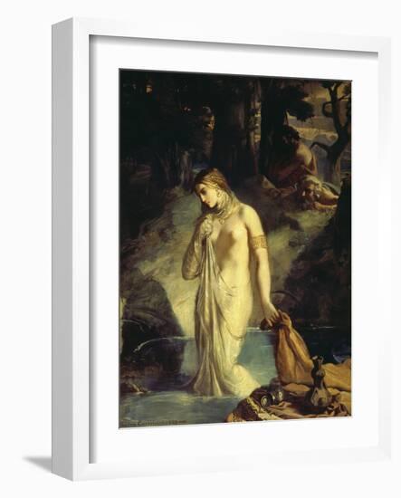 Susanna Bathing, 1839-Theodore Chasseriau-Framed Giclee Print