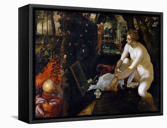 Susanna Bathing-Tintoretto-Framed Premier Image Canvas