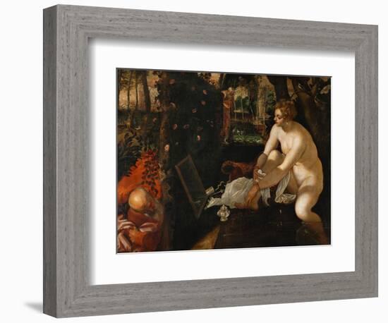 Susanna Bathing-Jacopo Robusti Tintoretto-Framed Giclee Print