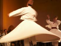 Fes, Two Whirling Dervishes Perform During a Concert at Fes Festival of World Sacred Music, Morocco-Susanna Wyatt-Framed Photographic Print