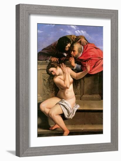 Susannah and the Elders, 1610-Artemisia Gentileschi-Framed Giclee Print