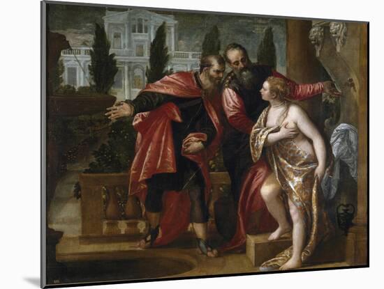 Susannah and the Elders-Paolo Veronese-Mounted Giclee Print