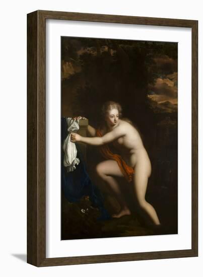 Susannah at her Bath, seventeenth century-null-Framed Giclee Print