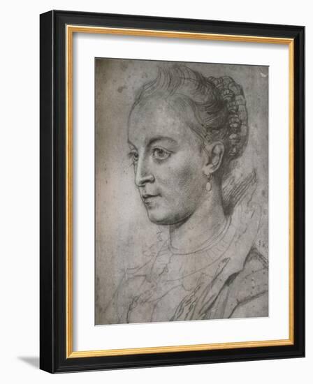 'Susanne Fourment', c17th century-Peter Paul Rubens-Framed Giclee Print