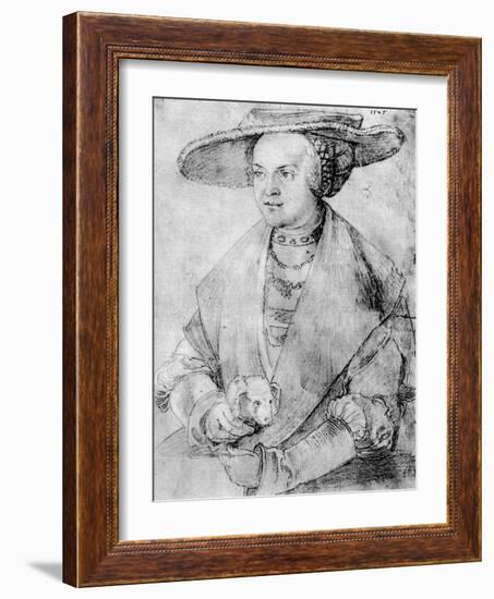 Susanne Von Brandenburg-Ansbach, 1525-Albrecht Durer-Framed Giclee Print