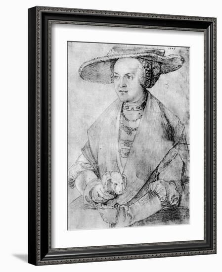 Susanne Von Brandenburg-Ansbach, 1525-Albrecht Durer-Framed Giclee Print