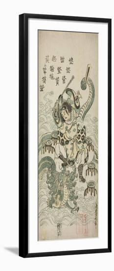 Susano-O No Mikoto Killing the Eight-Headed Dragon, 1748-Torii Kiyomasu II-Framed Giclee Print