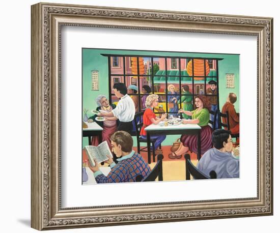 Sushi and Beer, Brooklyn, 1993-Liz Wright-Framed Giclee Print