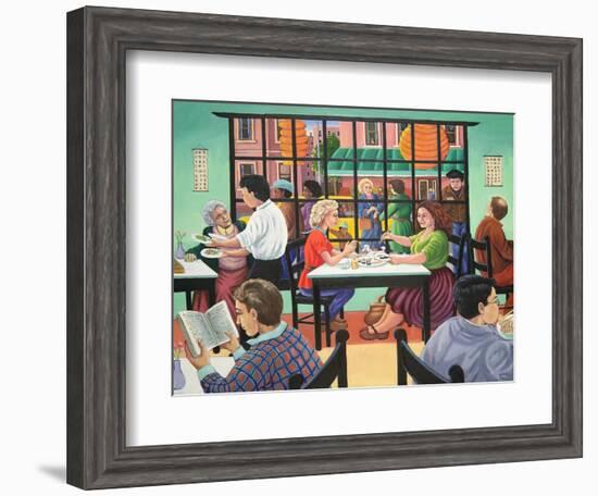 Sushi and Beer, Brooklyn, 1993-Liz Wright-Framed Giclee Print