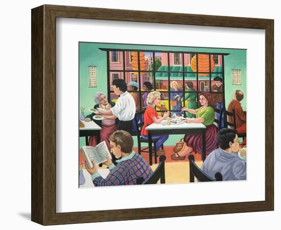 Sushi and Beer, Brooklyn, 1993-Liz Wright-Framed Giclee Print