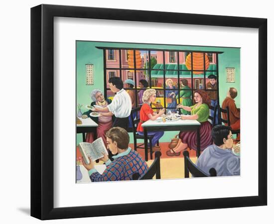 Sushi and Beer, Brooklyn, 1993-Liz Wright-Framed Giclee Print