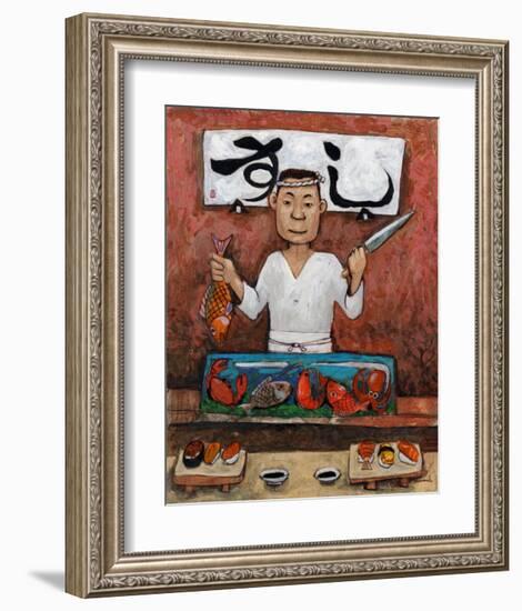 Sushi-Man-John Howard-Framed Giclee Print