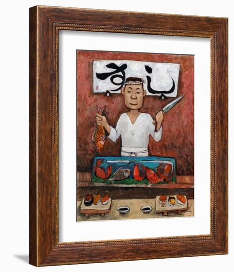 Sushi-Man-John Howard-Framed Giclee Print