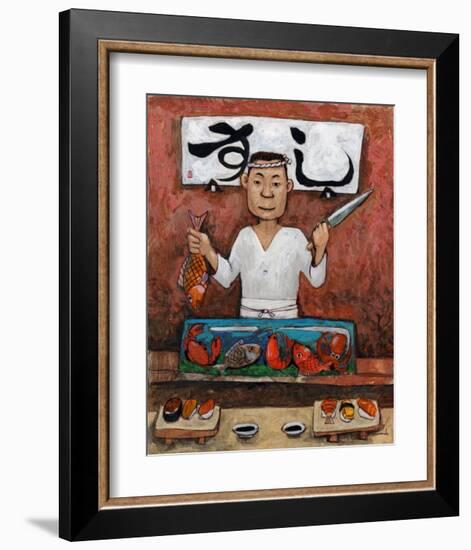 Sushi-Man-John Howard-Framed Giclee Print