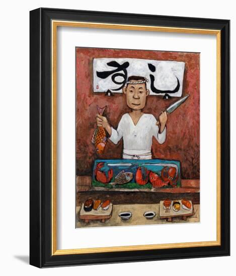 Sushi-Man-John Howard-Framed Giclee Print