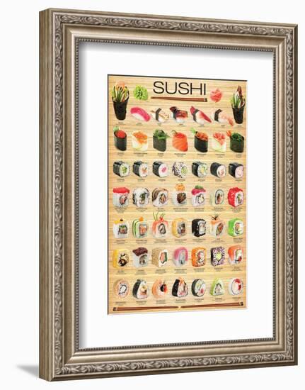 Sushi-null-Framed Art Print