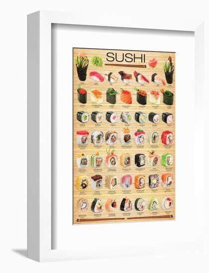 Sushi-null-Framed Art Print