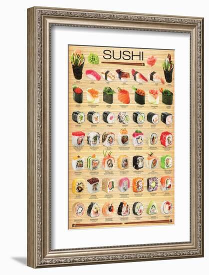 Sushi-null-Framed Art Print