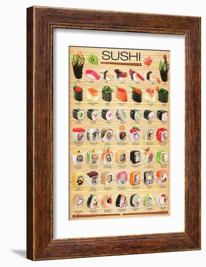 Sushi-null-Framed Art Print