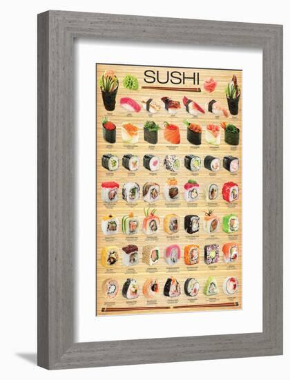 Sushi-null-Framed Art Print