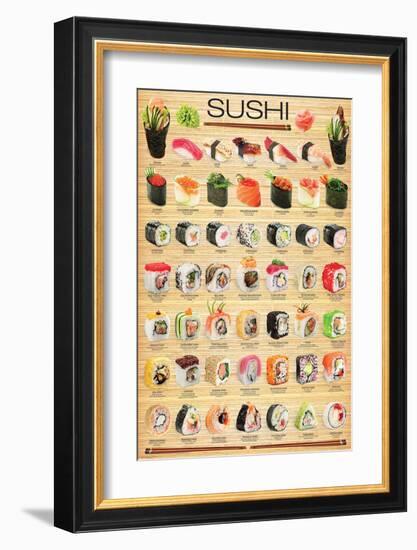 Sushi-null-Framed Art Print