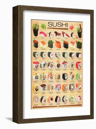 Sushi-null-Framed Art Print