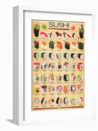 Sushi-null-Framed Art Print