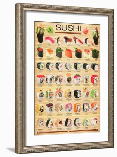 Sushi-null-Framed Art Print