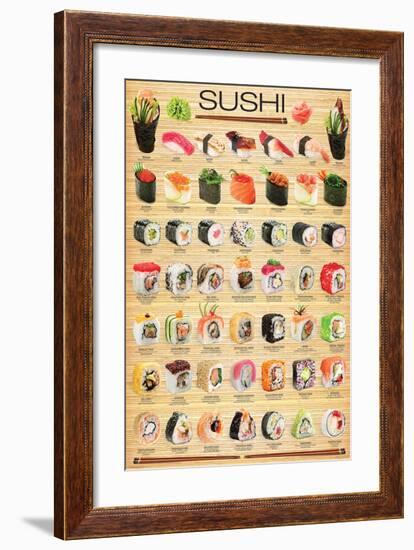 Sushi-null-Framed Art Print