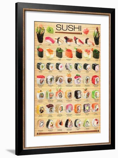 Sushi-null-Framed Art Print