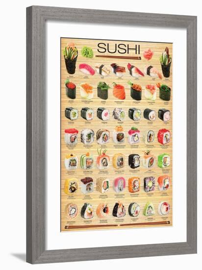 Sushi-null-Framed Art Print